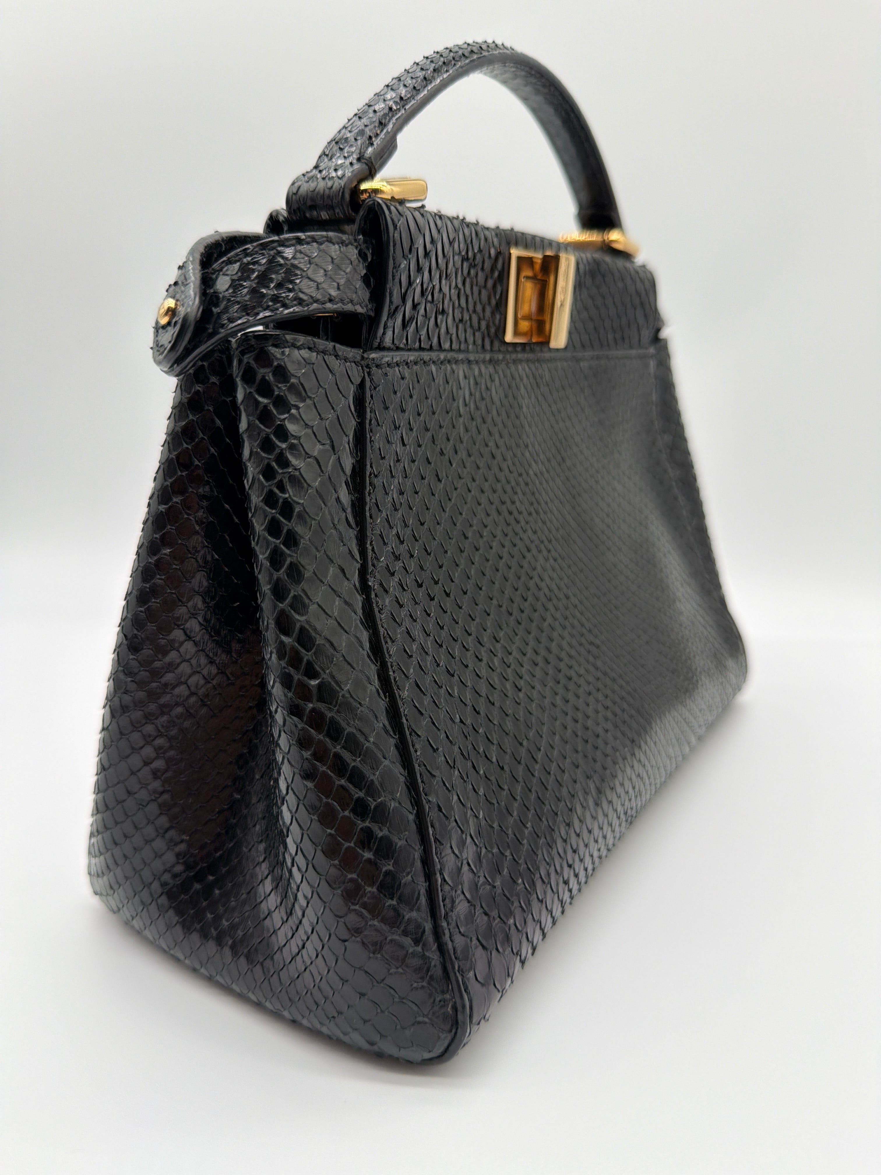Fendi Peekaboo Mini in black python — image 2