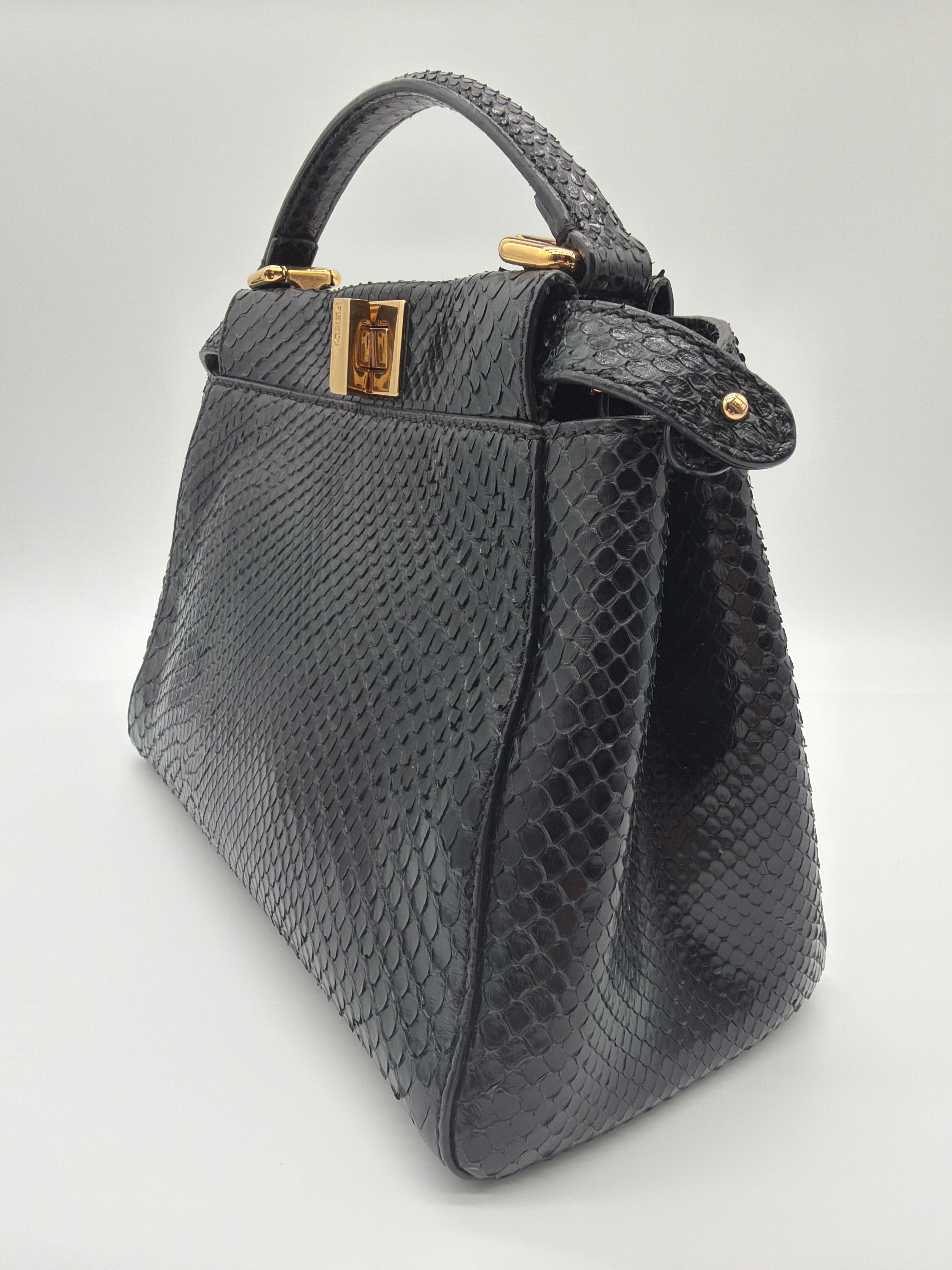 Fendi Peekaboo Mini in black python — image 4
