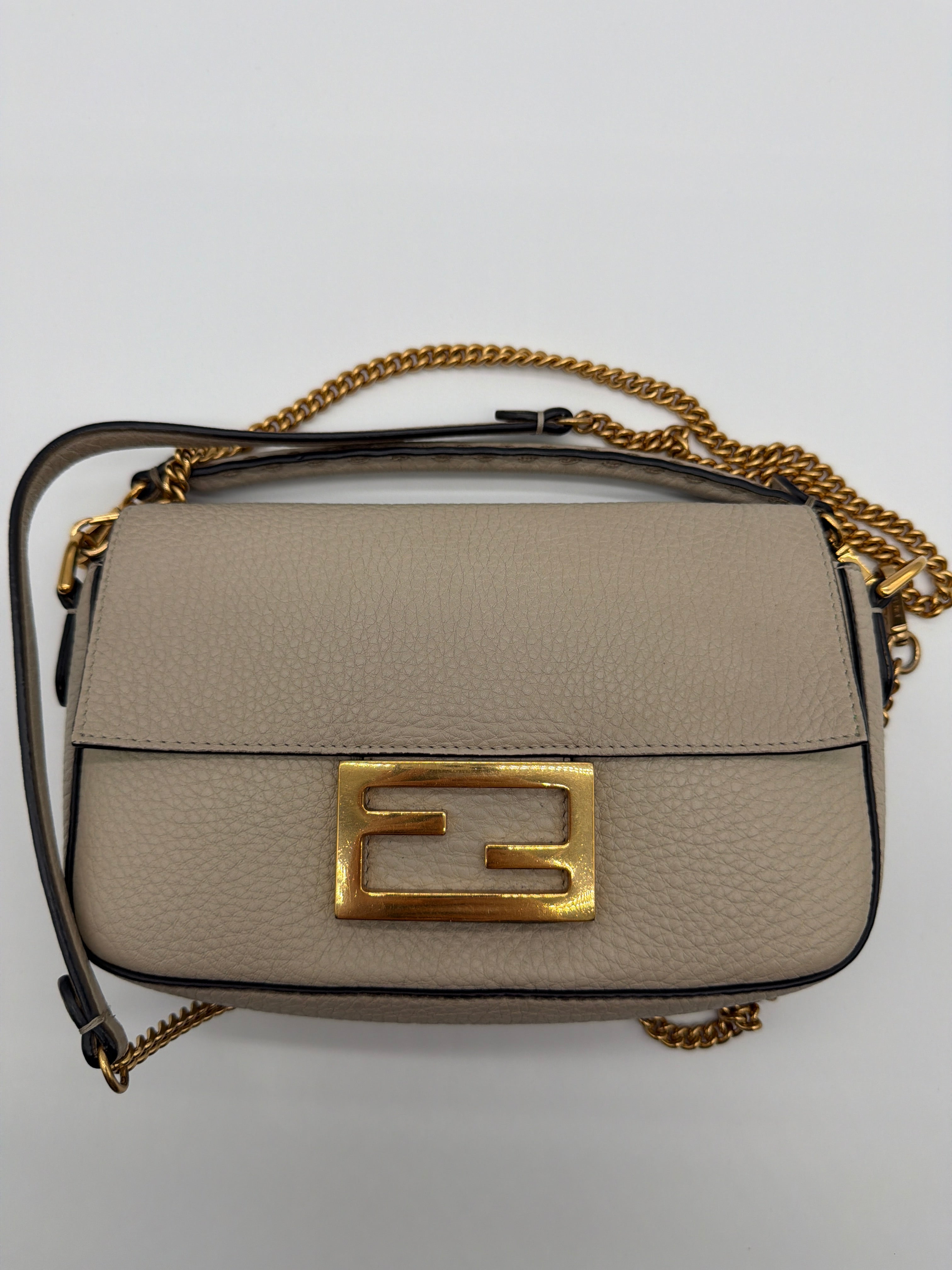 Fendi Mini Baguette in light beige - image 1