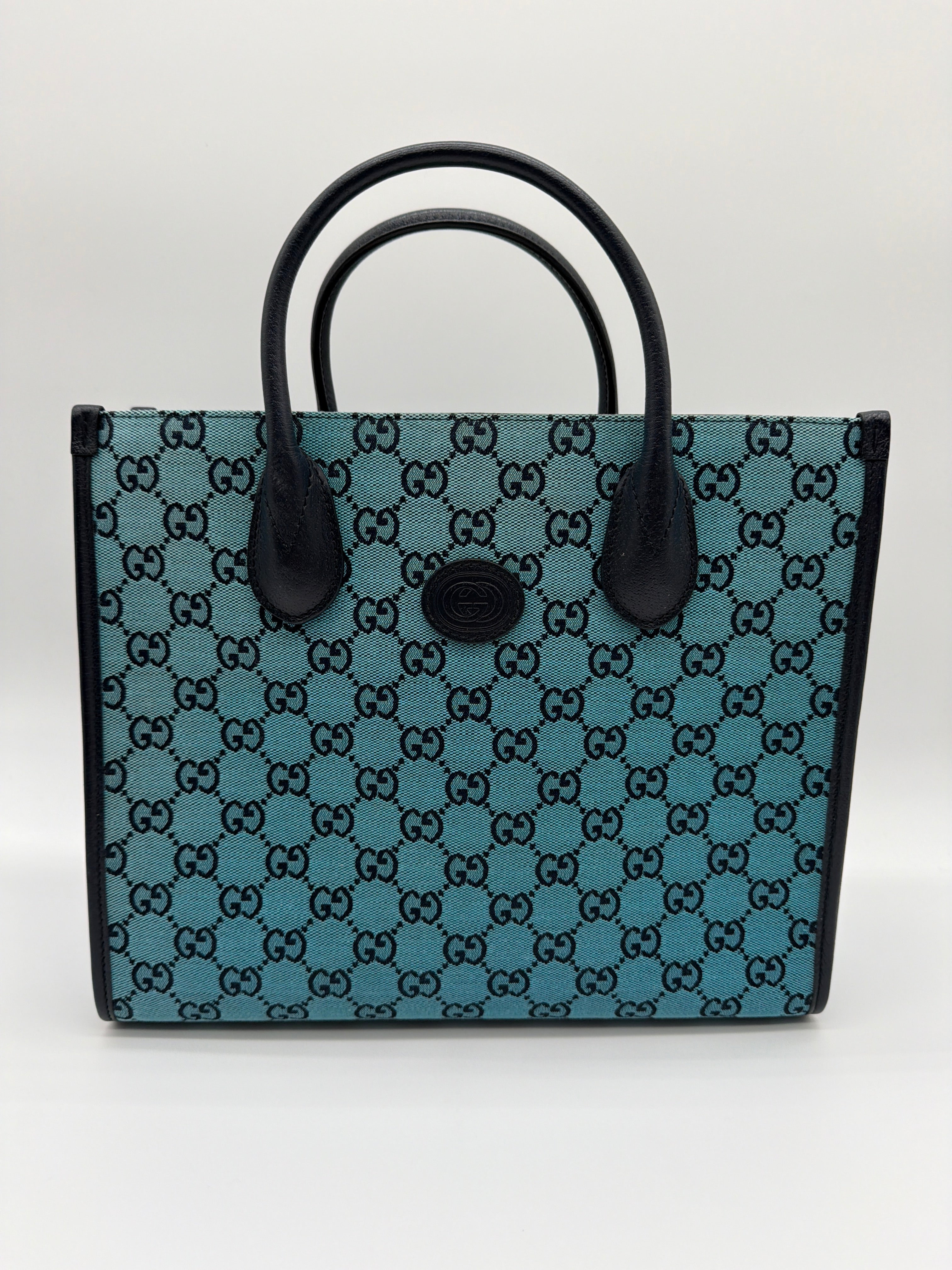 Gucci Small Interlocking G GG Canvas Tote — image 1