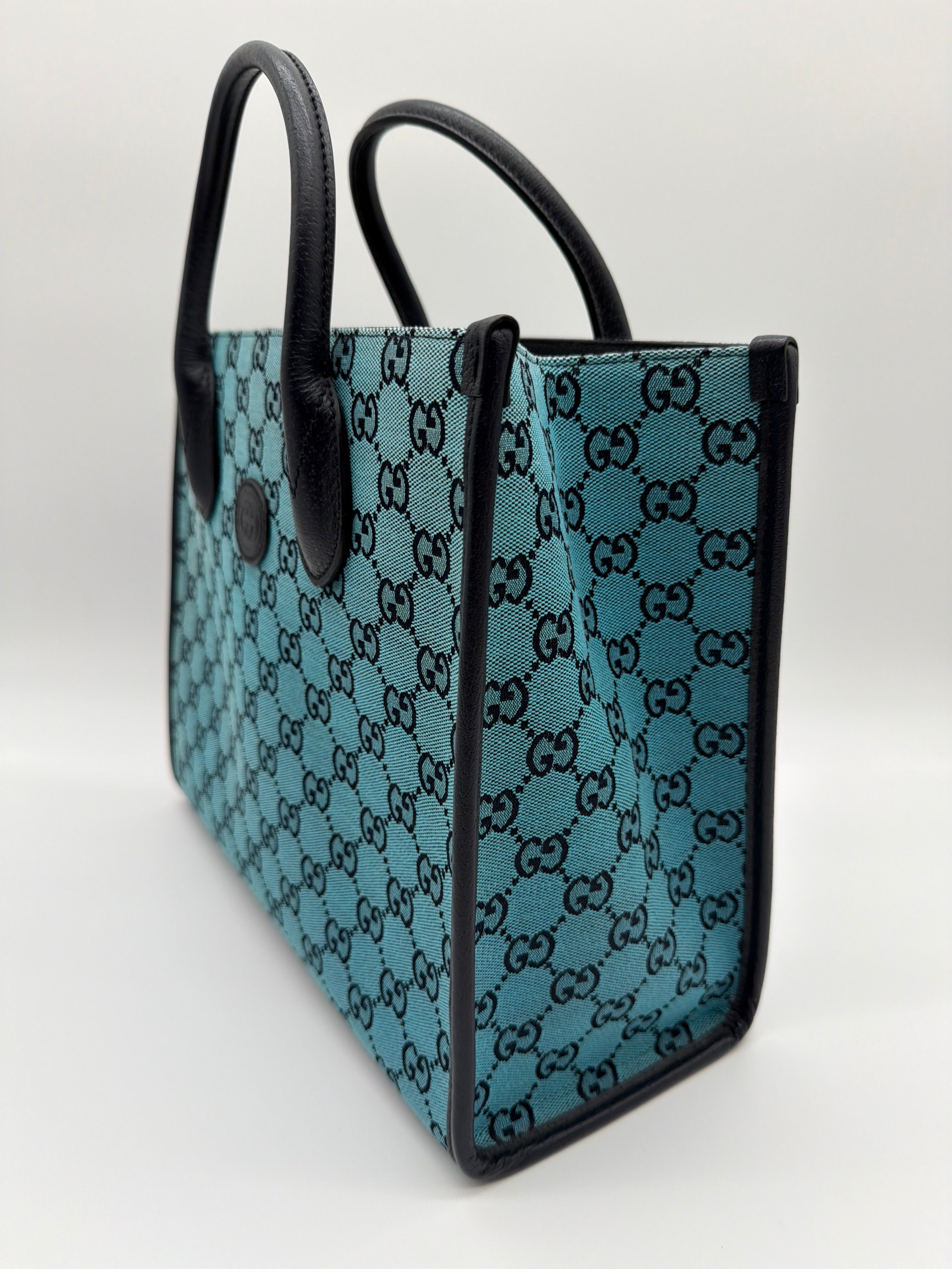Gucci Small Interlocking G GG Canvas Tote — image 2