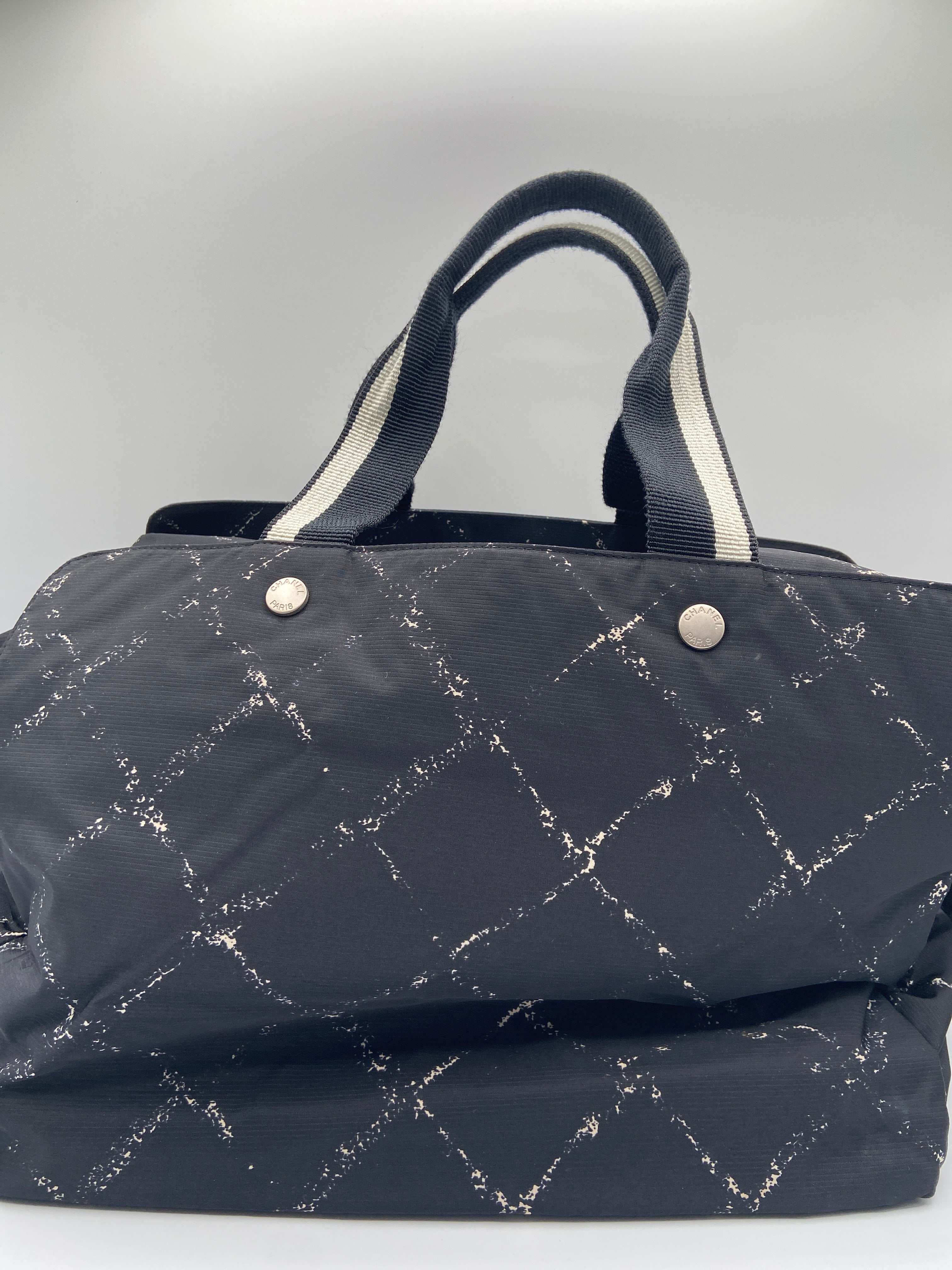 Chanel Travel Line Tote – Black Nylon