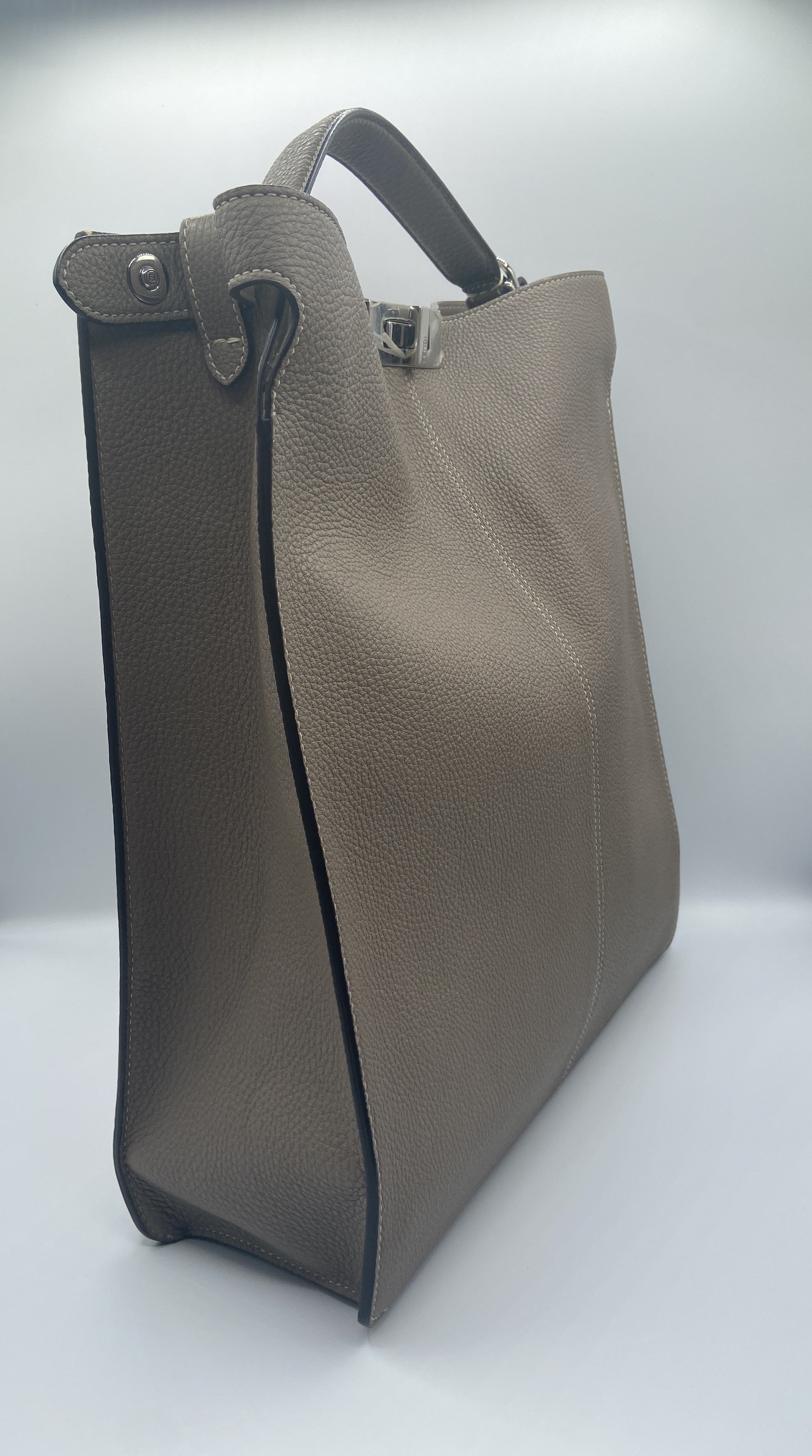 Fendi X-Lite Peekaboo ISeeU Tote – Taupe/Grey Leather