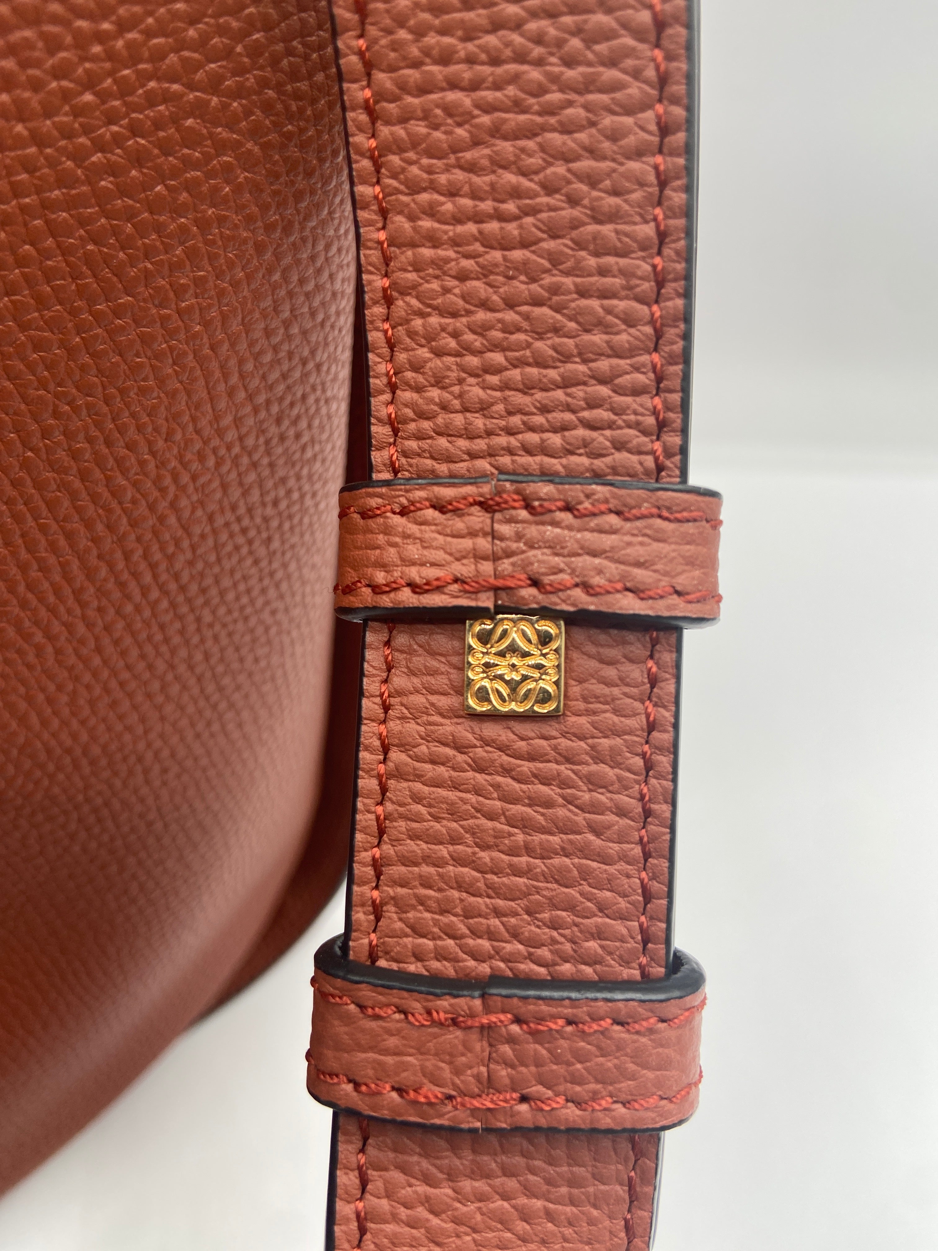 Loewe Calfskin Medium Hammock Bag, Apricot