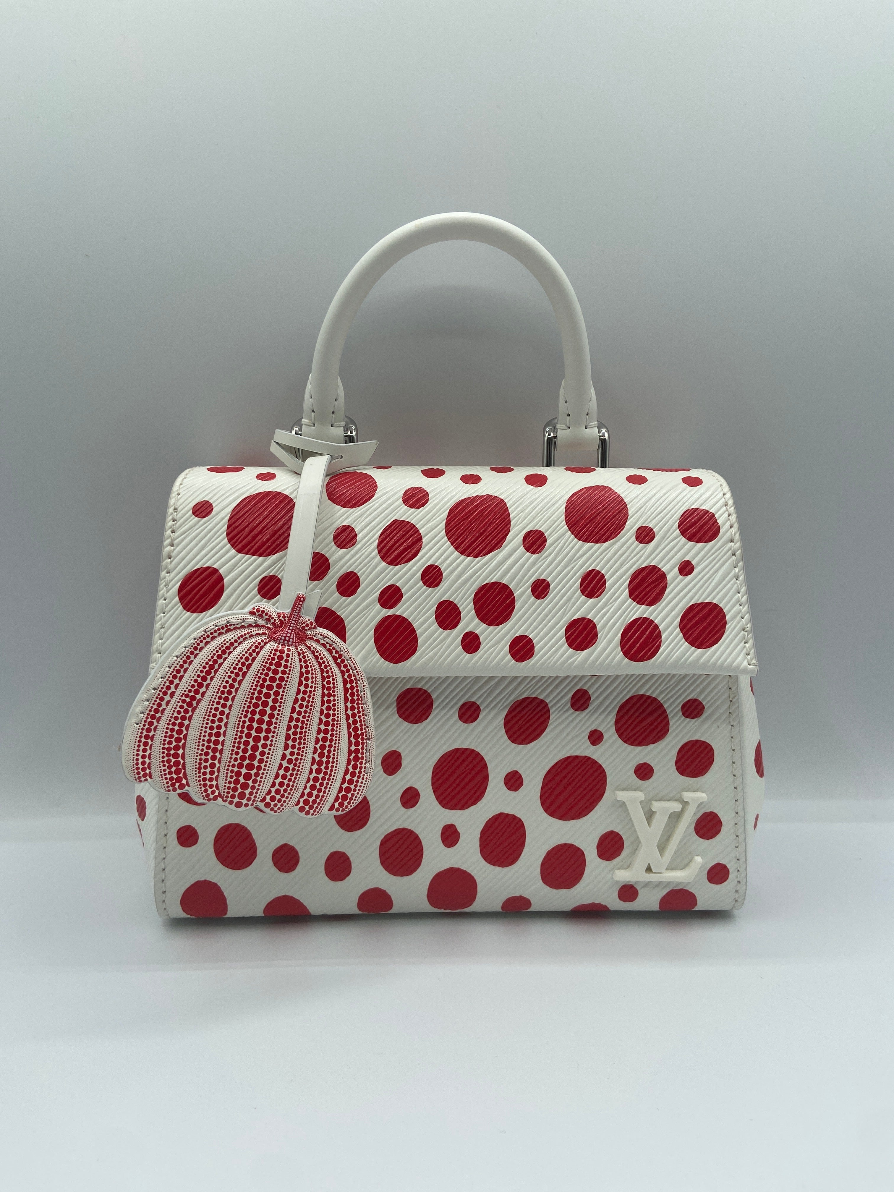 Louis Vuitton LV x YK Cluny Mini White/Red grained Epi Leather