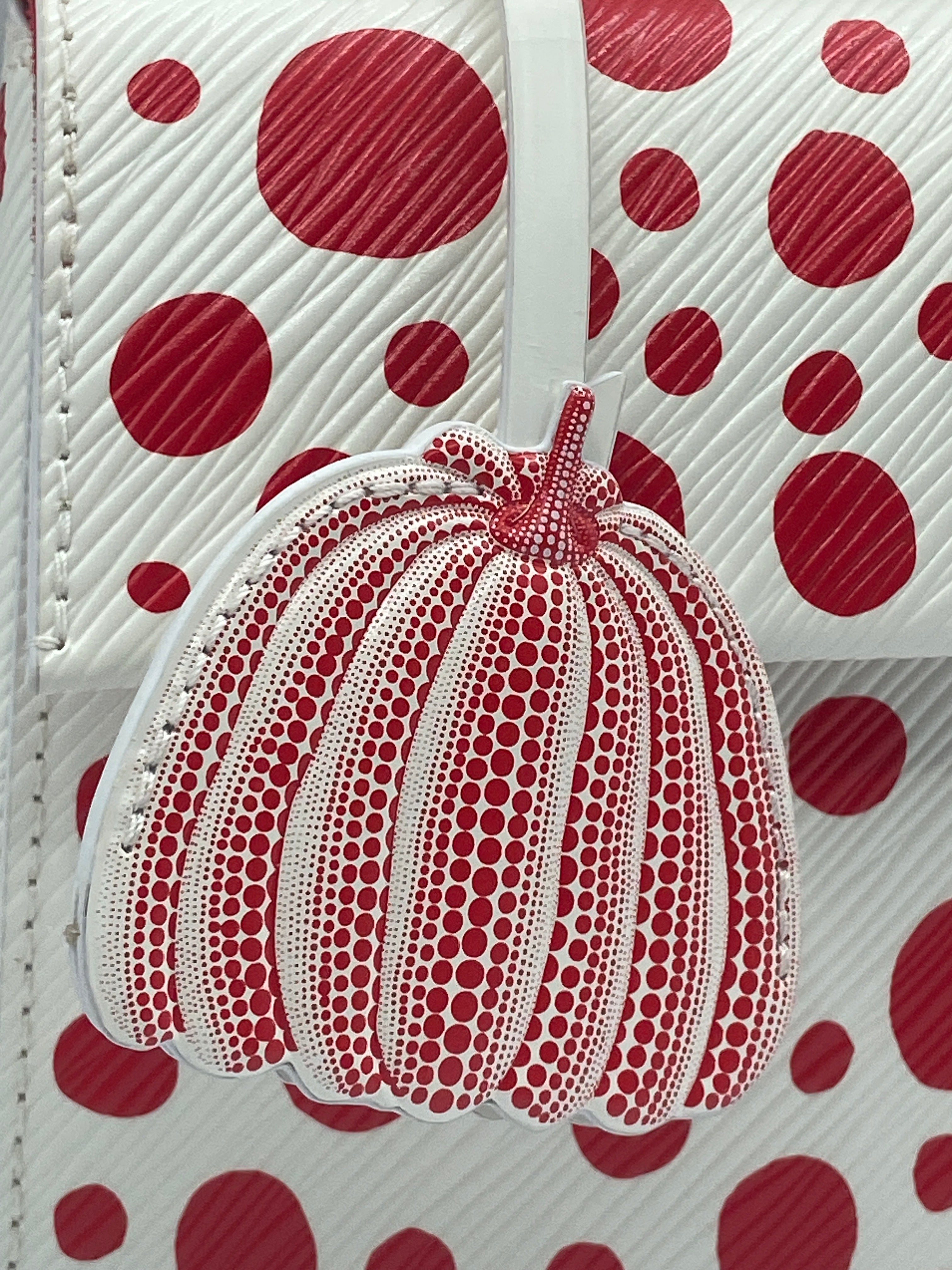 Louis Vuitton LV x YK Cluny Mini White/Red grained Epi Leather