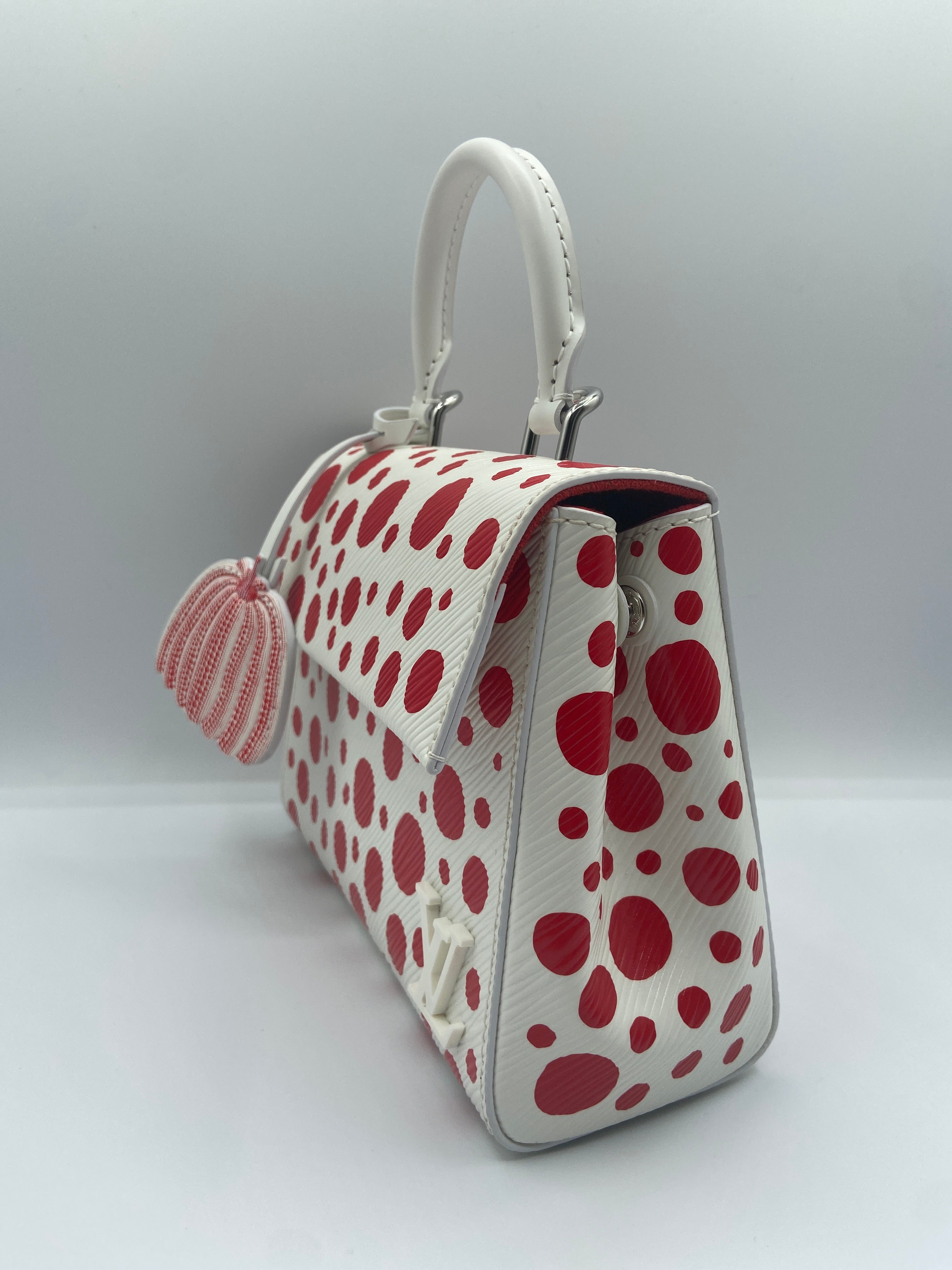 Louis Vuitton LV x YK Cluny Mini White/Red grained Epi Leather