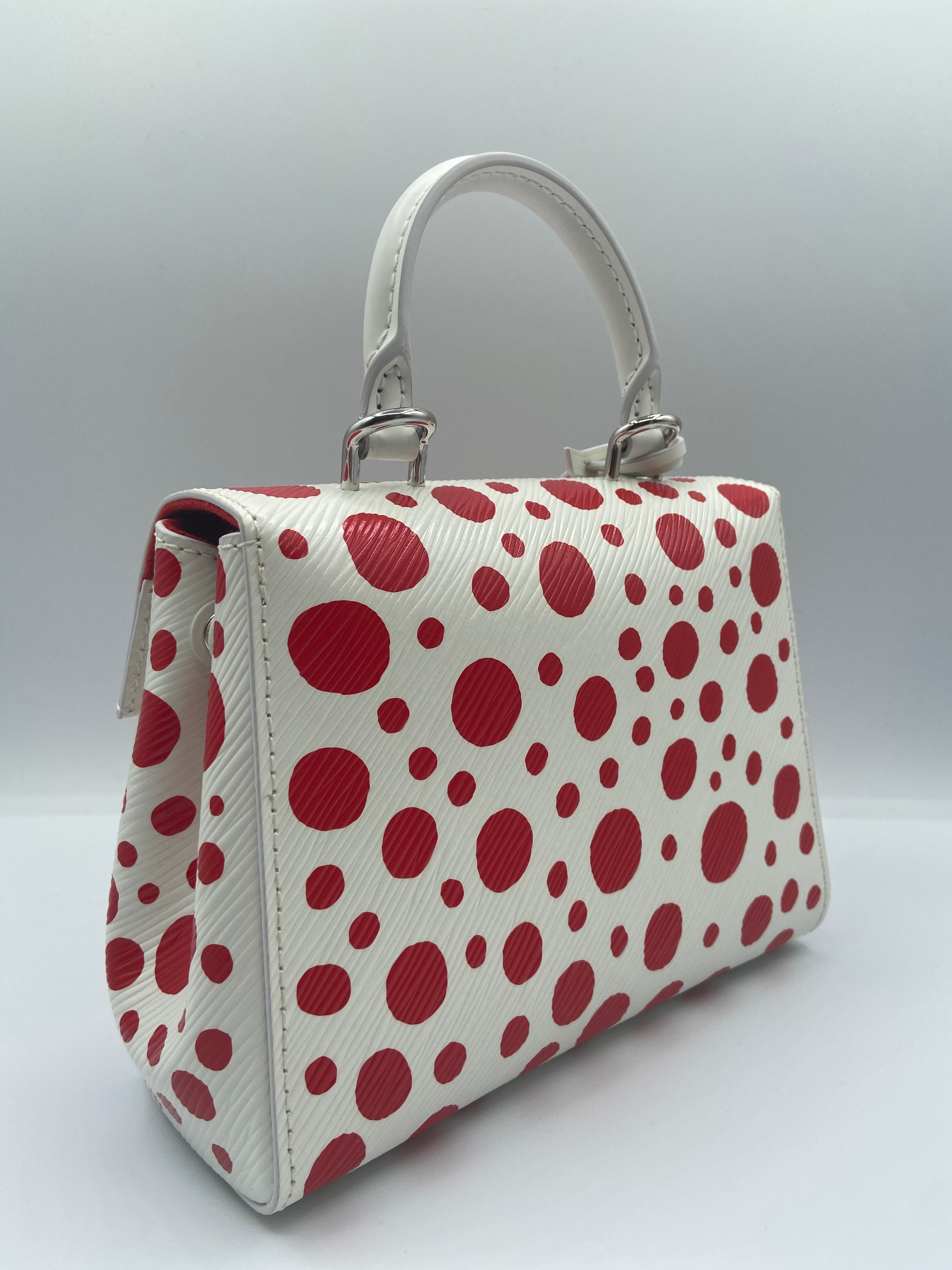 Louis Vuitton LV x YK Cluny Mini White/Red grained Epi Leather