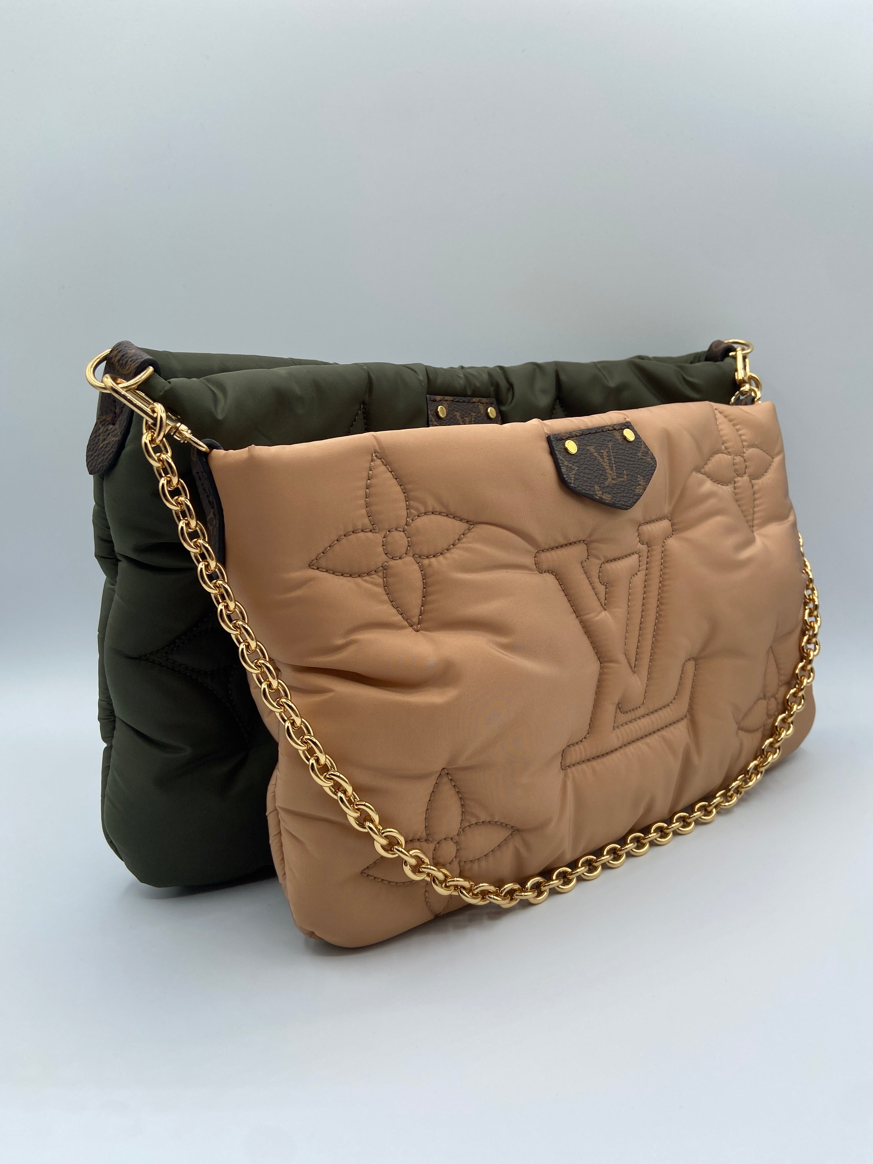 Louis Vuitton Multipochette Cushion Bag – Beige & Khaki Nylon with Monogram Accents