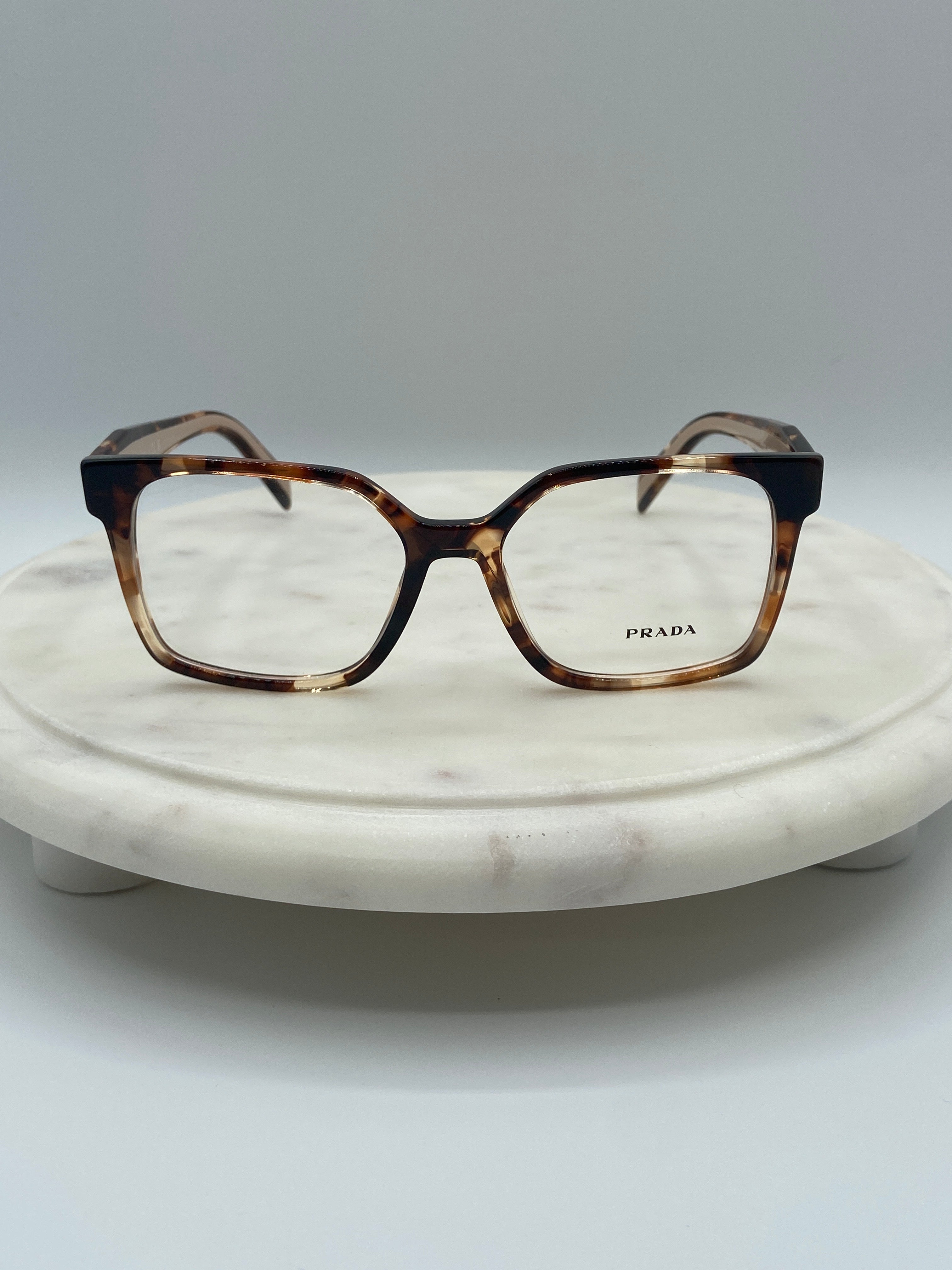 Prada Milano Rectangular Optical Glasses – Tortoise Acetate