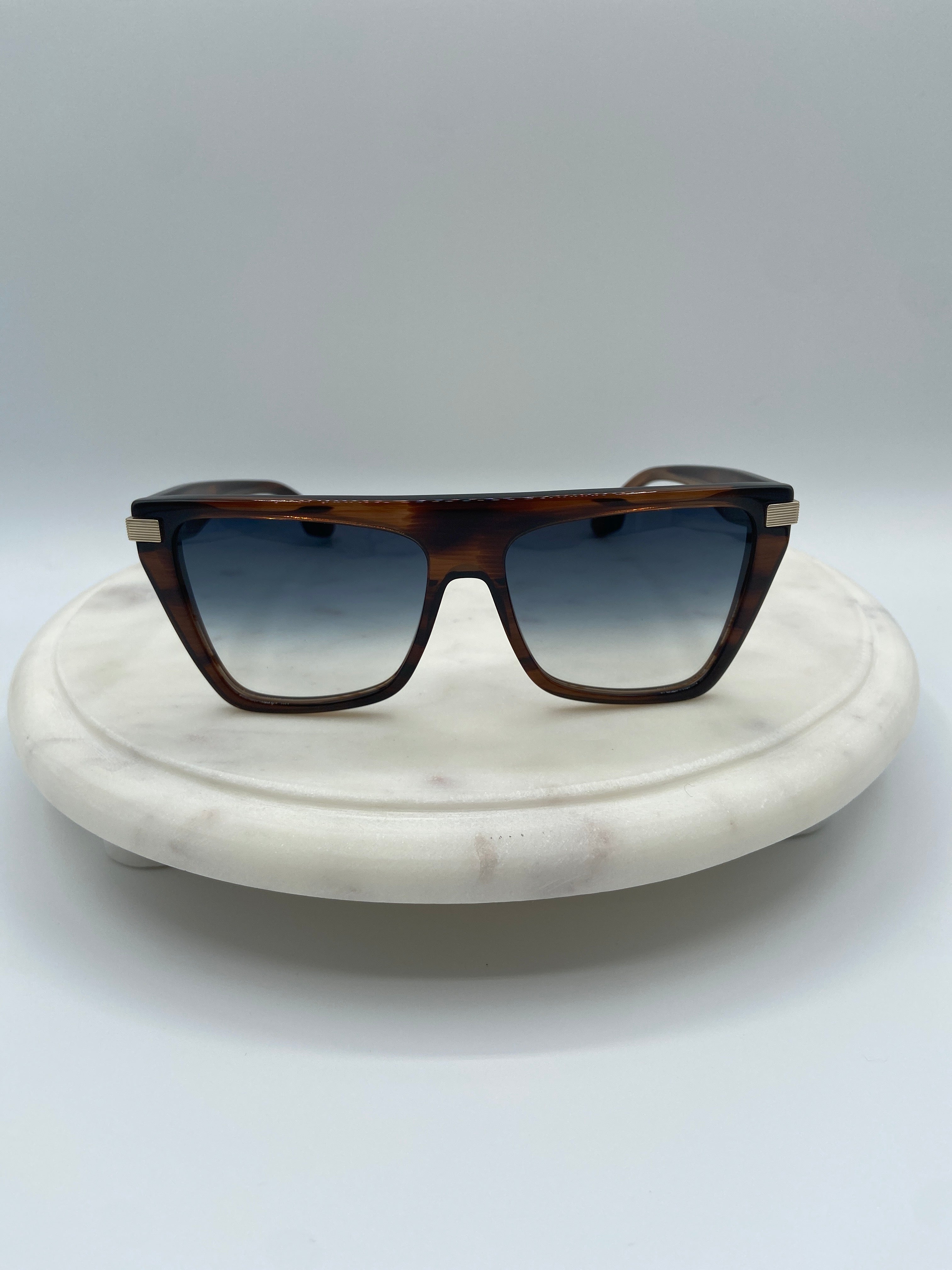 Victoria Beckham Oversized Square Sunglasses – Tortoise with Gradient Lenses