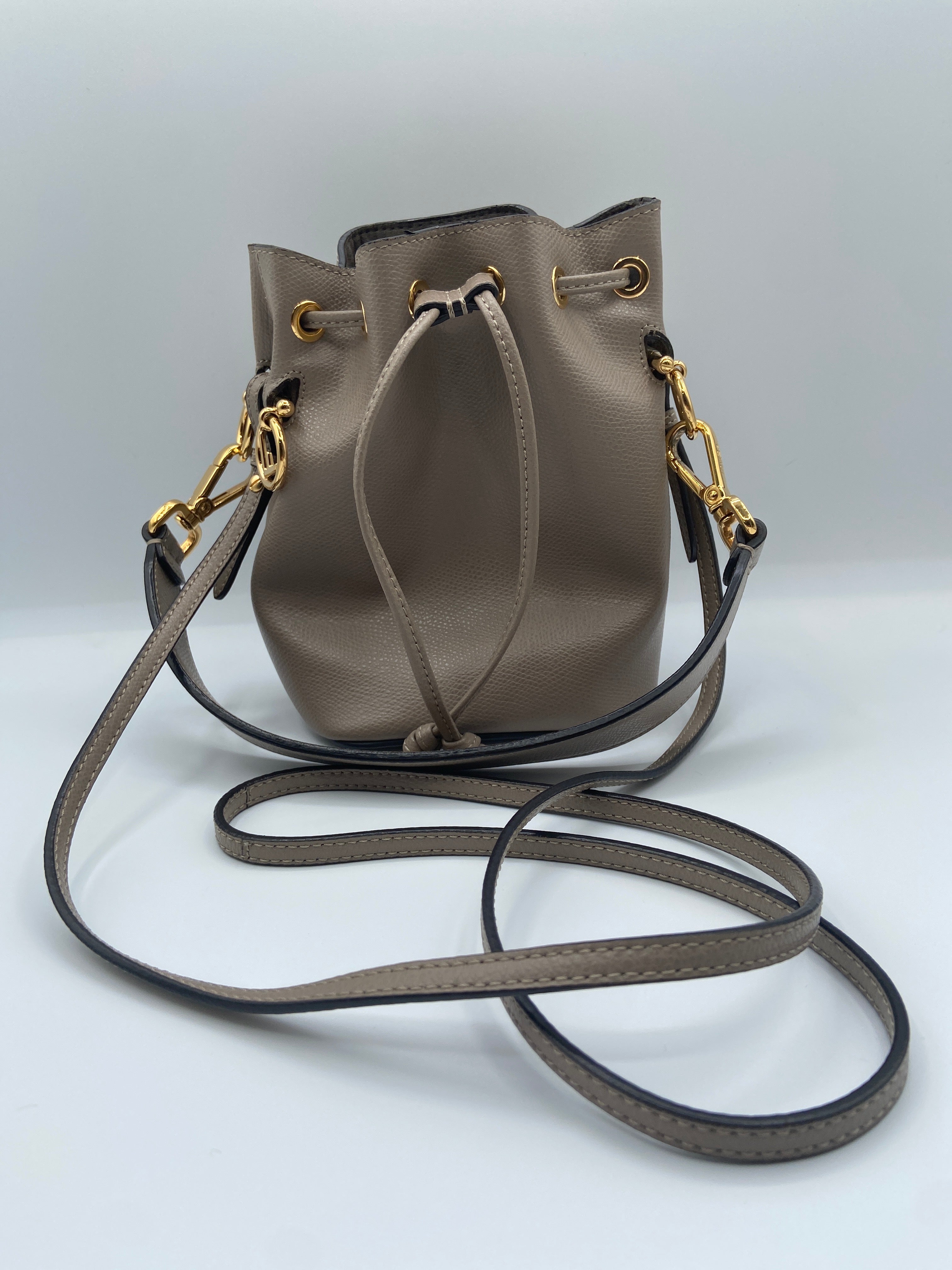Fendi Mon Trésor Mini Bucket Bag – Beige