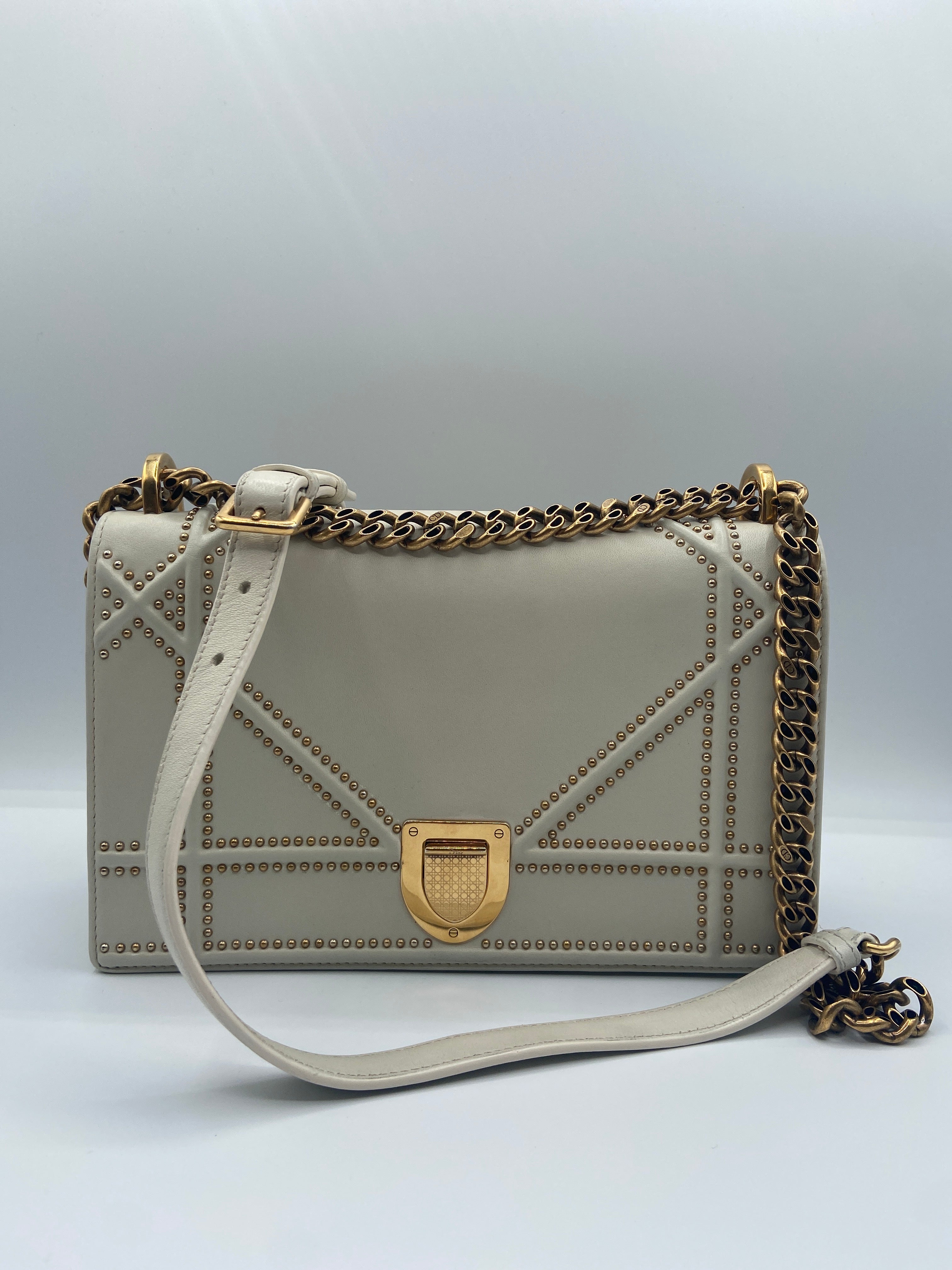 Christian Dior Diorama Studded Shoulder Bag – Entrupy Certified