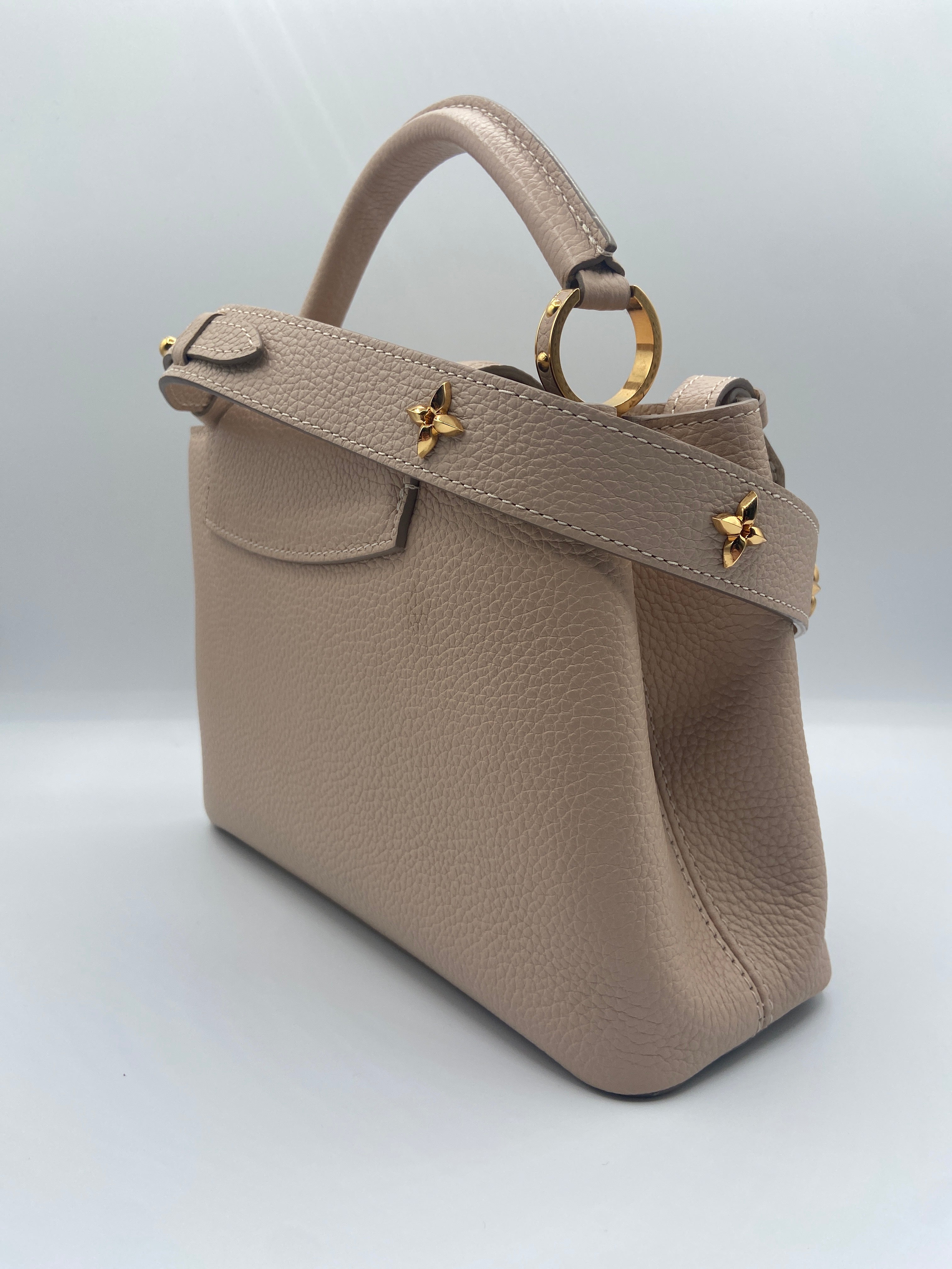 Louis Vuitton Capucines Taurillon Mechanical Flowers Smile – Entrupy Certified