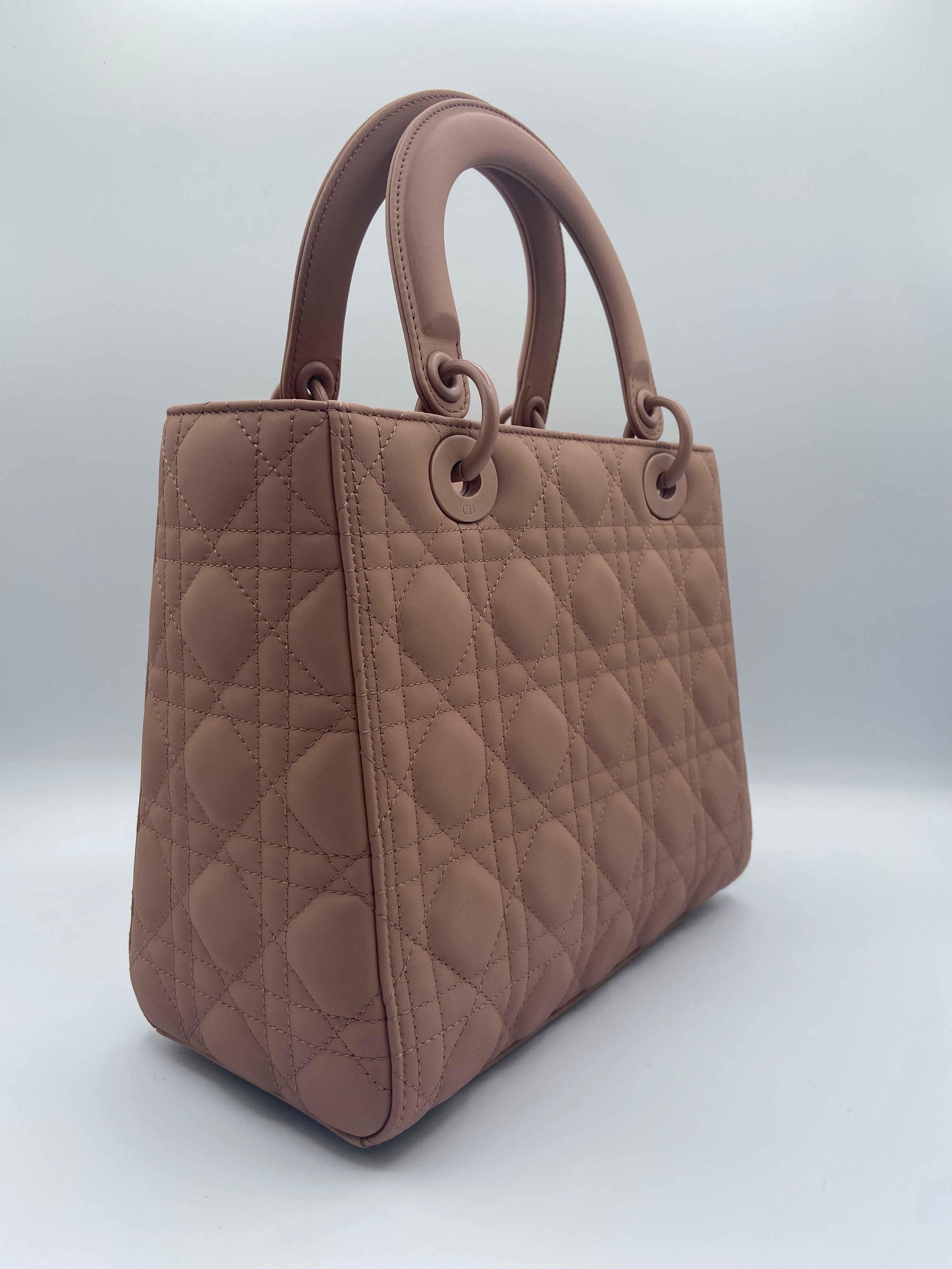 Christian Dior Lady Dior in Matte Cannage Calfskin