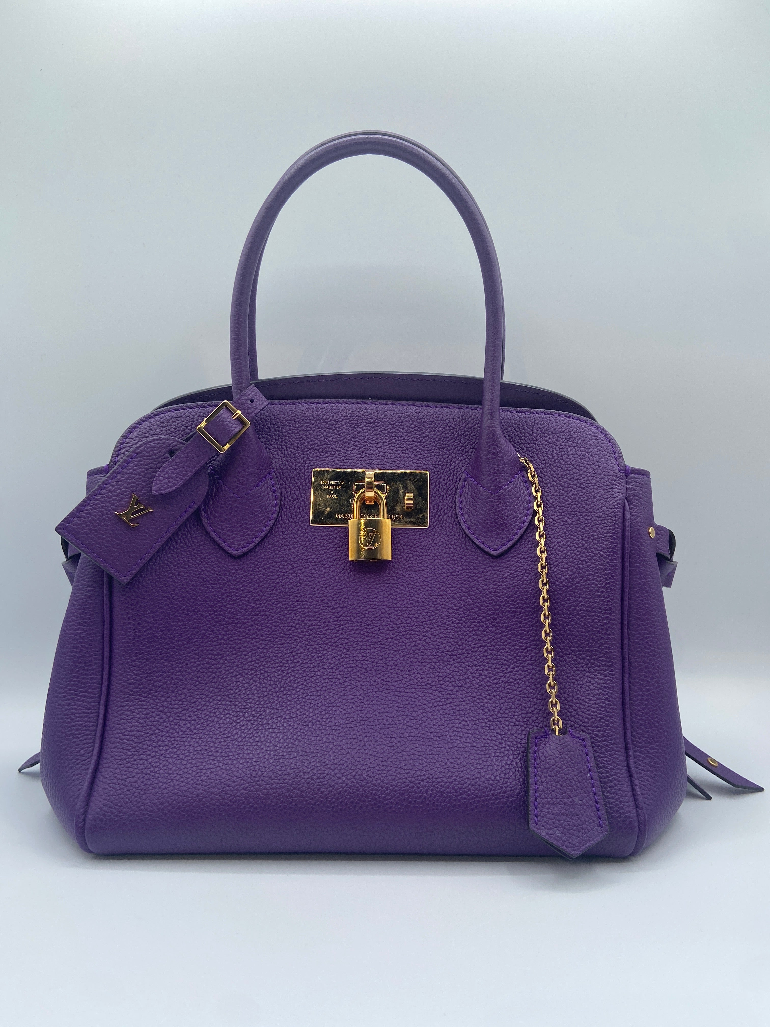 Louis Vuitton Milla PM Handbag in Purple Veau Nuage Leather