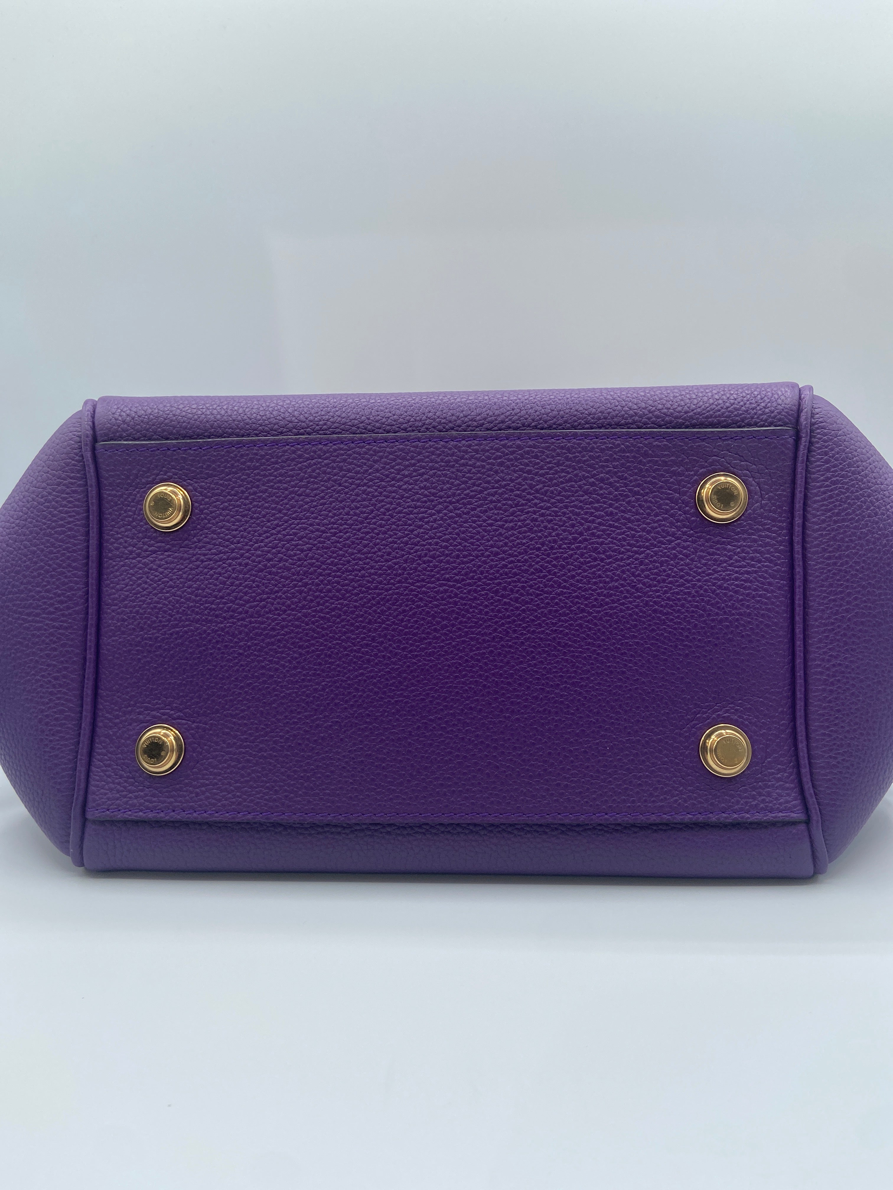 Louis Vuitton Milla PM Handbag in Purple Veau Nuage Leather