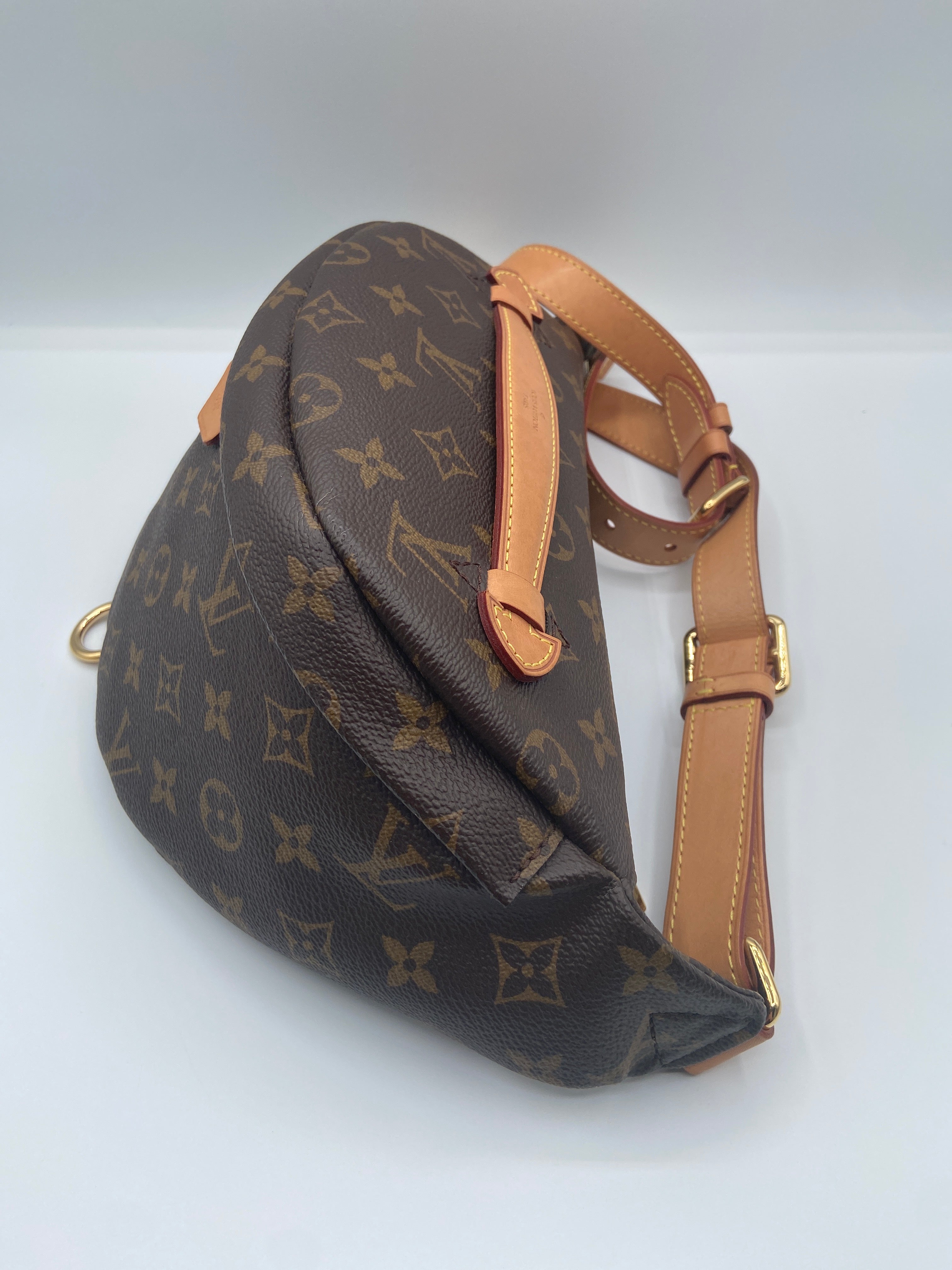 Pre-owned Louis Vuitton Monogram Bumbag in Coated Canvas with Vachetta Leather Trim