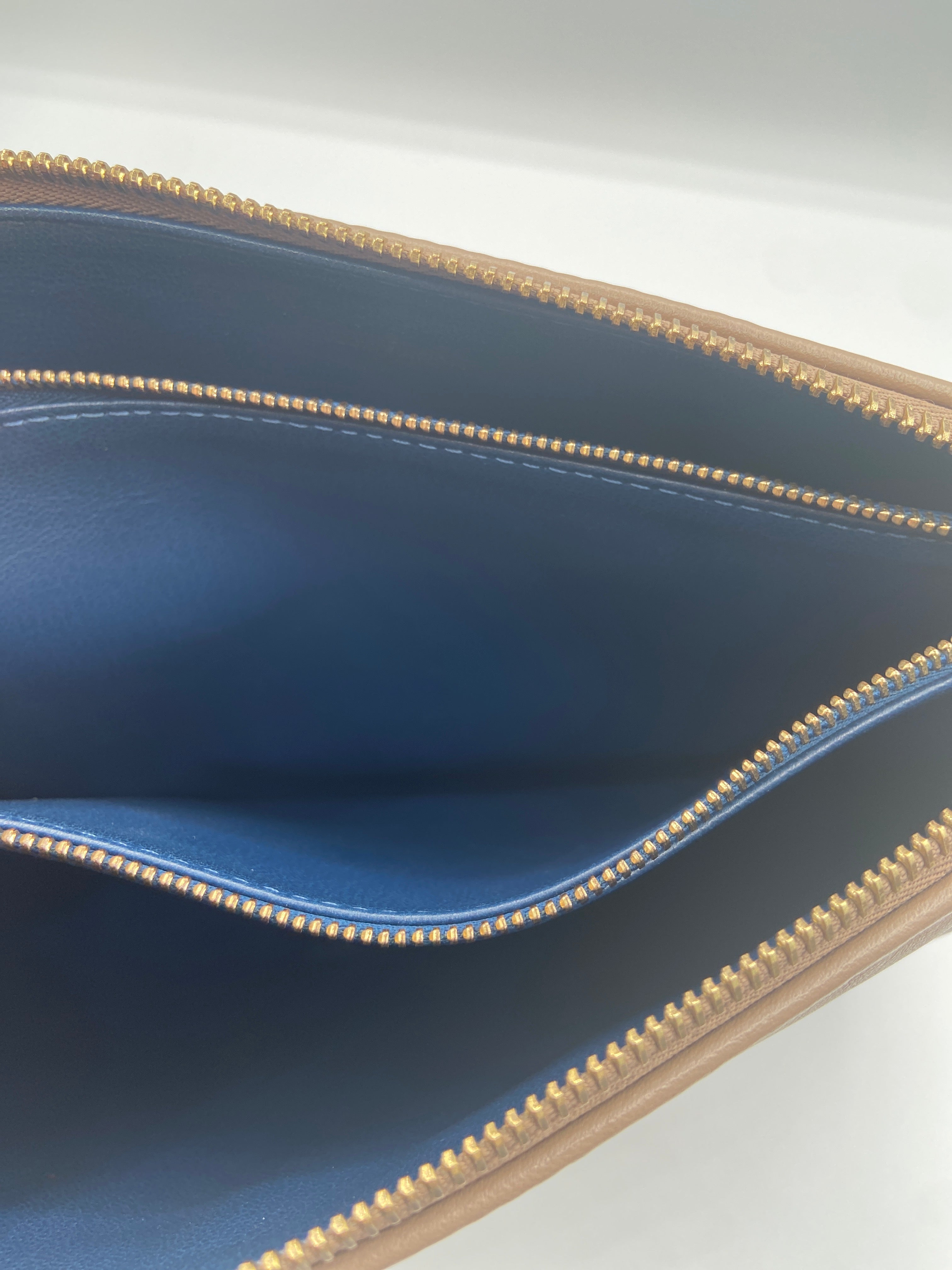 Pre-owned Louis Vuitton Coussin PM in Camel Embossed Lambskin with Gold Chain & Strap (Entrupy Certified)